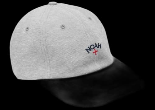 Noah Recycled Canvas Core Logo 6-Panel Grey