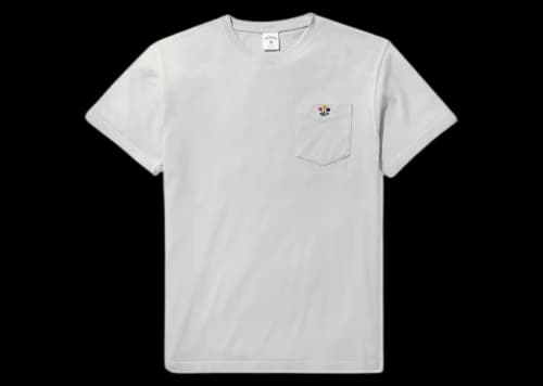 Noah Tulip Pocket Tee Pale Grey