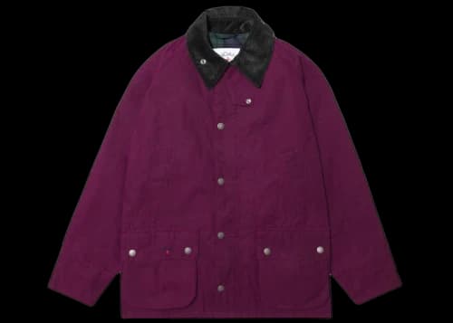 Noah x Barbour Dry Waxed Bedale Jacket Wine