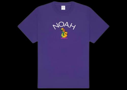 Noah x New Order Core Logo T-shirt Purple