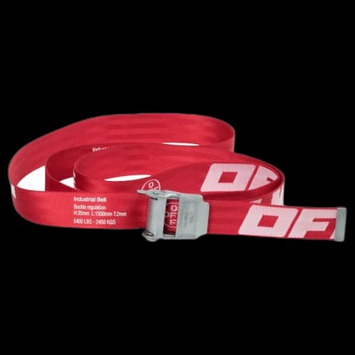 OFF-WHITE 2.0 Industrial Belt Red/White