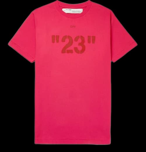 OFF-WHITE 23' Logo Print T-Shirt Tonal Red