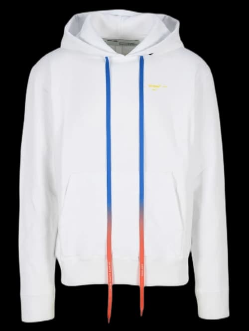 OFF-WHITE Acrylic Arrows Hoodie White/Yellow