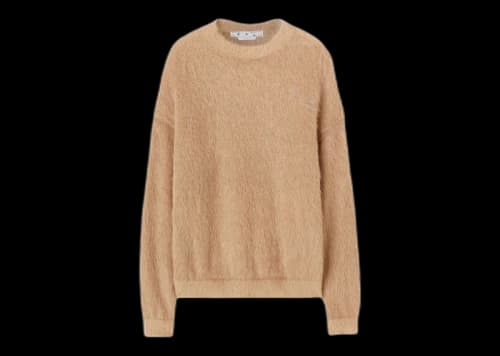 OFF-WHITE Arrow Mohair Skate Knit Camel