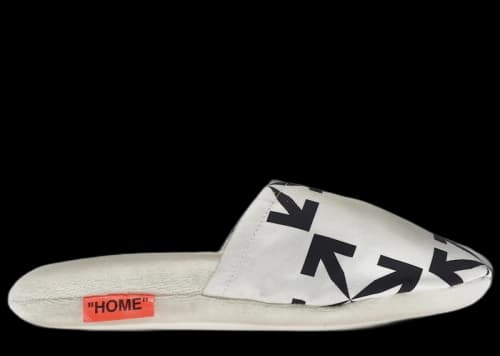 OFF-WHITE Arrow Pattern Slippers White/Black