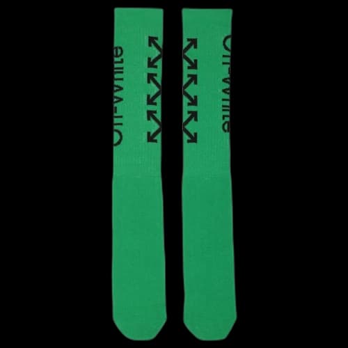 OFF-WHITE Arrow Socks Green/Black