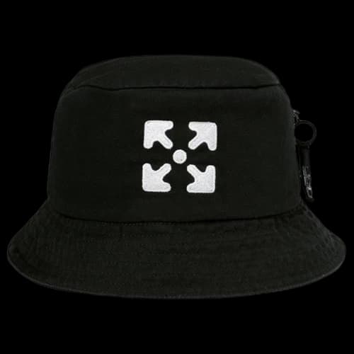 OFF-WHITE Arrows Bucket Hat Black/White