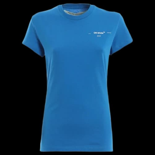 OFF-WHITE Crest Logo T-shirt Blue