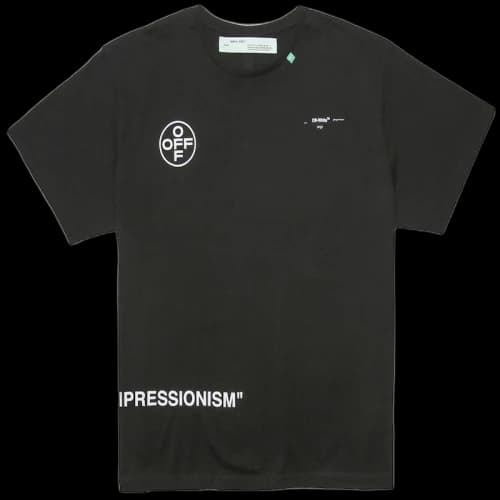 OFF-WHITE Diag Stencil T-Shirt Black