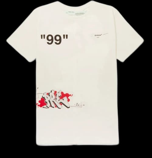 OFF-WHITE Dondi White Print T-shirt Mutlicolor
