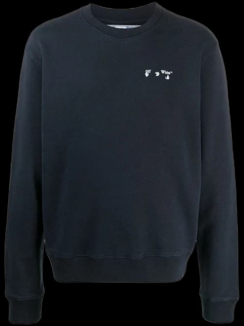 OFF-WHITE Flim Fit Logo Sweatshirt Black/White