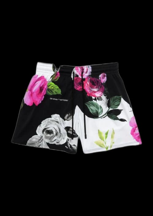 OFF-WHITE Floral Print Swim Shorts Multicolor