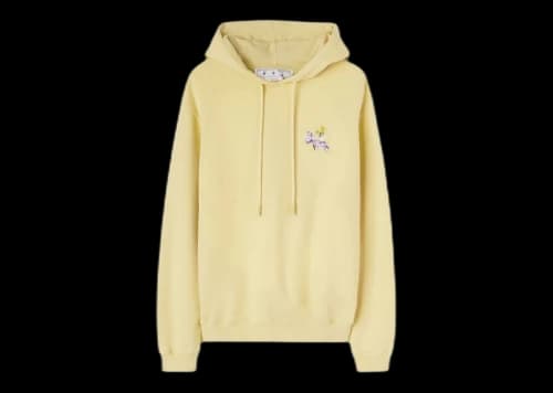 OFF-WHITE Flower Arrow Reg Hoodie Yellow