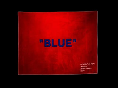 Virgil Abloh x IKEA "BLUE" Rug 250x200 CM Red/Blue