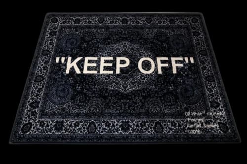 Virgil Abloh x IKEA "KEEP OFF" Rug 133x195 CM Black/White