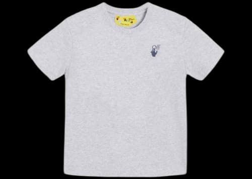 OFF-WHITE Kids Marker S/S T-shirt Grey/Blue
