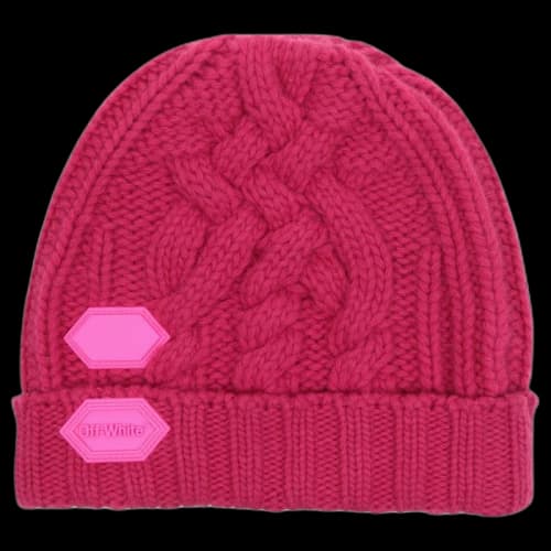 OFF-WHITE Knit Beanie Fuchsia