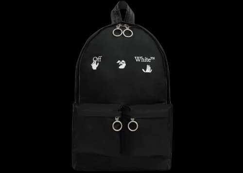 OFF-WHITE Logo Backpack Black/White