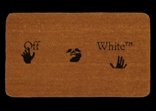 OFF-WHITE Logo Doormat Brown
