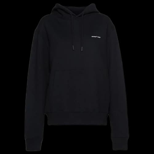 OFF-WHITE Logo Print Hoodie Black/White