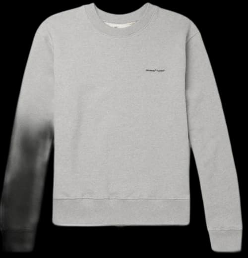 OFF-WHITE Logo Print Sweatshirt Grey/Black