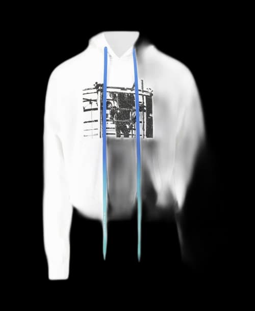 OFF-WHITE Scaffolding Hoodie White/Black