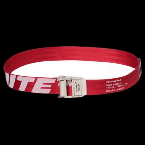 OFF-WHITE Short 2.0 Industrial Belt Red/White