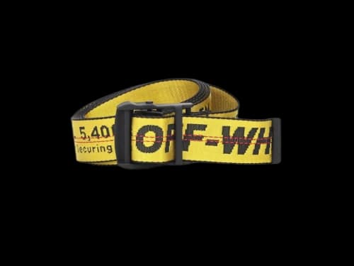 OFF-WHITE Short Industrial Belt Yellow/Black