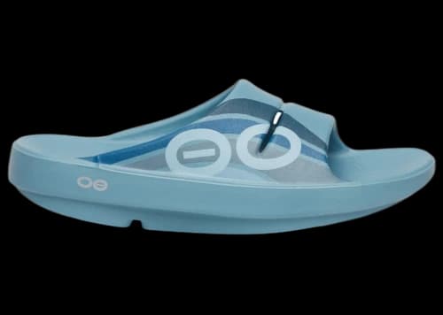 OOFOS OOahh Slide Ocean Blue Wave