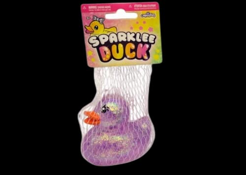 ORB Sparkle Duck Toy Squishy Fidget Toy Purple