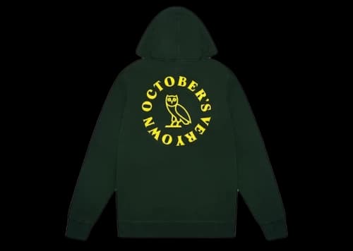 OVO Circle Zip Hoodie Evergreen