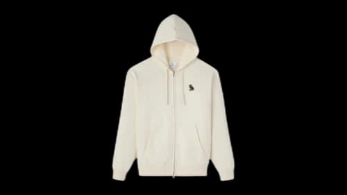 OVO Classic Full-Zip Hoodie Ivory