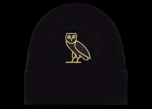OVO Classic Owl Beanie Black