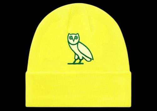 OVO Classic Owl Beanie Lime