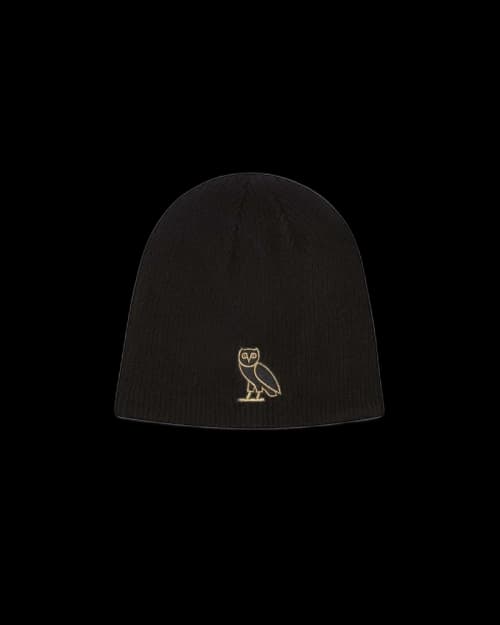 OVO Classic Owl Cuffless Beanie Black