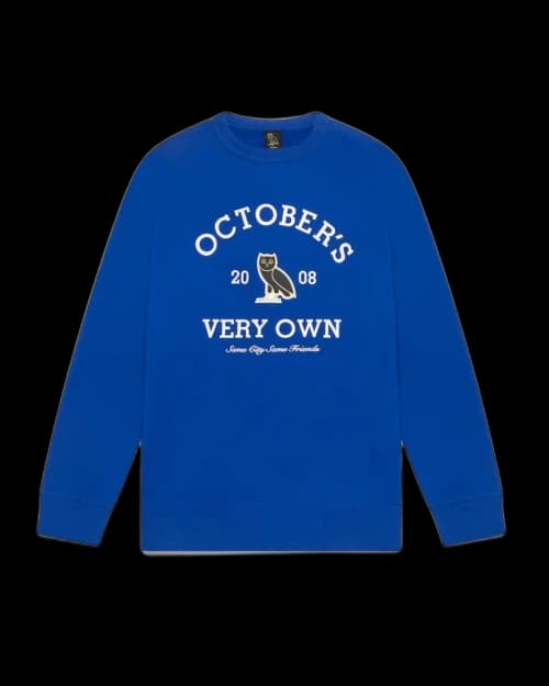 OVO Collegiate Crewneck Royal Blue