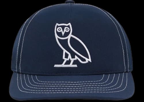OVO Contrast Stitch Snapback Hat Indigo