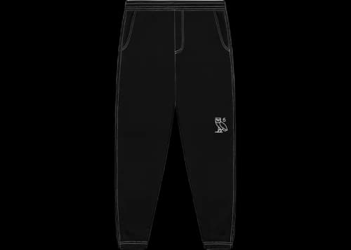 OVO Contrast Stitch Sweatpant Black