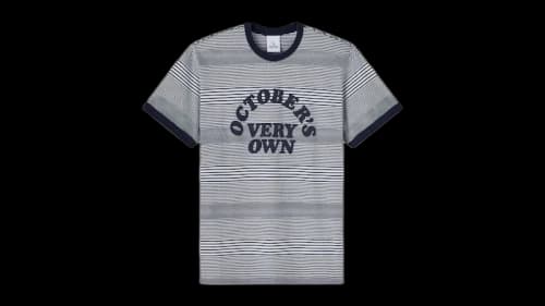 OVO Cooper Arch Stripe T-Shirt Navy
