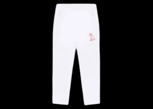 OVO Double Knit Track Pant White