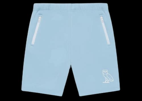 OVO Double Knit Track Short Dusty Blue