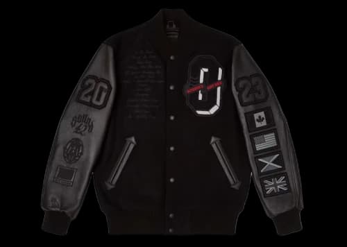 OVO For All The Dogs Varsity Jacket Black