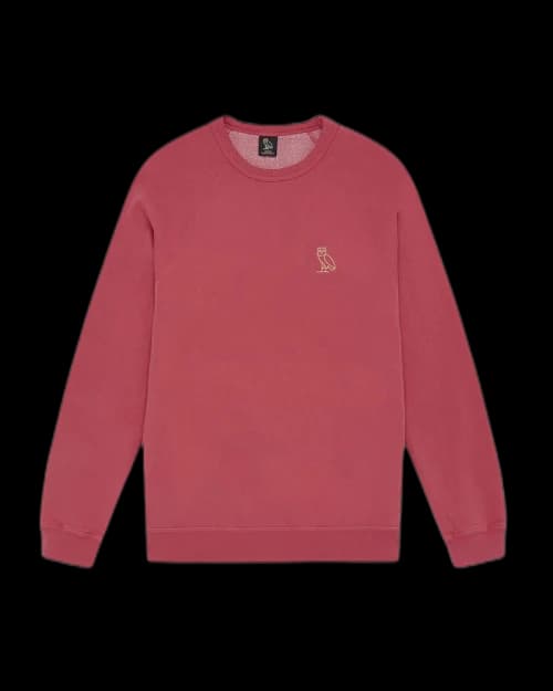 OVO Garment Dye Crewneck Red