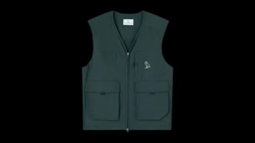 OVO Golf Stretch Nylon Vest Midnight Green