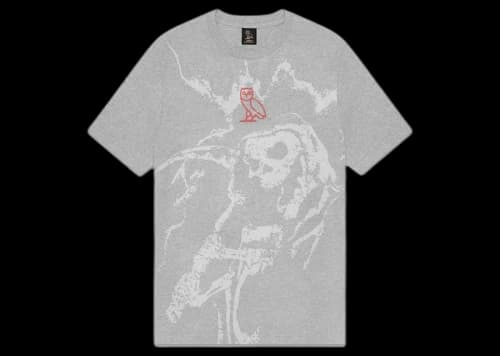 OVO Grim Reaper T-shirt Heather Grey