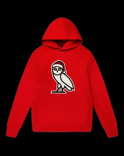 OVO Holiday Owl Hoodie Red