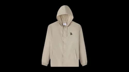 OVO Hooded Coaches Jacket Beige
