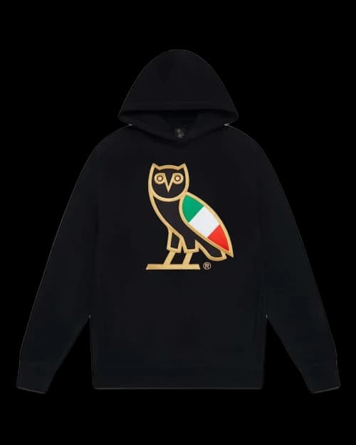 OVO Italy OG Owl Hoodie Black