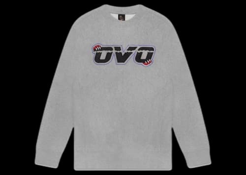 OVO Jurassic Park Runner Crewneck Heather Grey