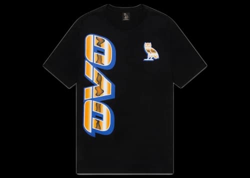 OVO Liquid Chrome Runner T-shirt Black